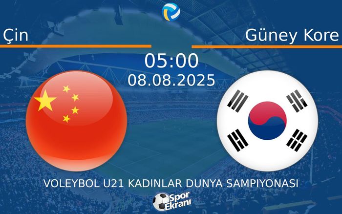 08 Ağustos 2025 Çin vs Güney Kore maçı Hangi Kanalda Saat Kaçta Yayınlanacak?