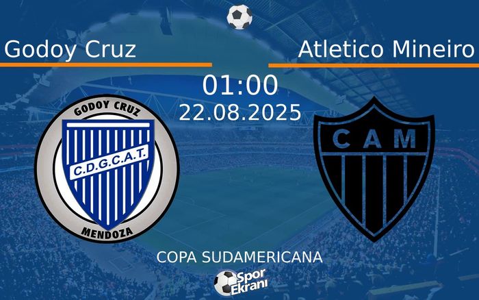 22 Ağustos 2025 Godoy Cruz vs Atletico Mineiro maçı Hangi Kanalda Saat Kaçta Yayınlanacak?