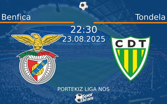 23 Ağustos 2025 Benfica vs Tondela maçı Hangi Kanalda Saat Kaçta Yayınlanacak?