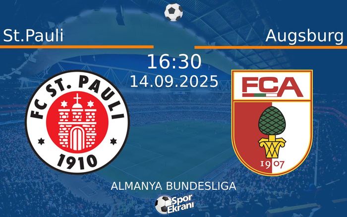 14 Eylül 2025 St.Pauli vs Augsburg maçı Hangi Kanalda Saat Kaçta Yayınlanacak?