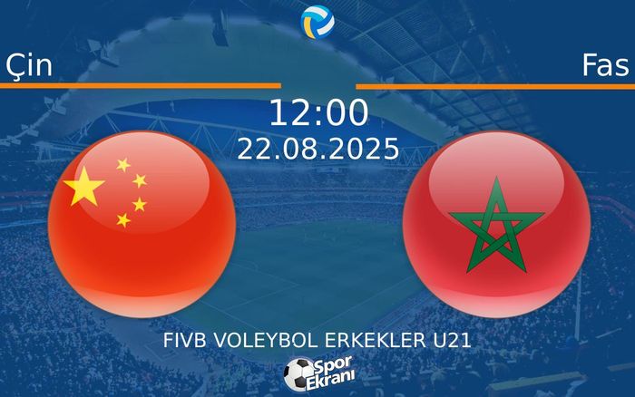 22 Ağustos 2025 Çin vs Fas maçı Hangi Kanalda Saat Kaçta Yayınlanacak?