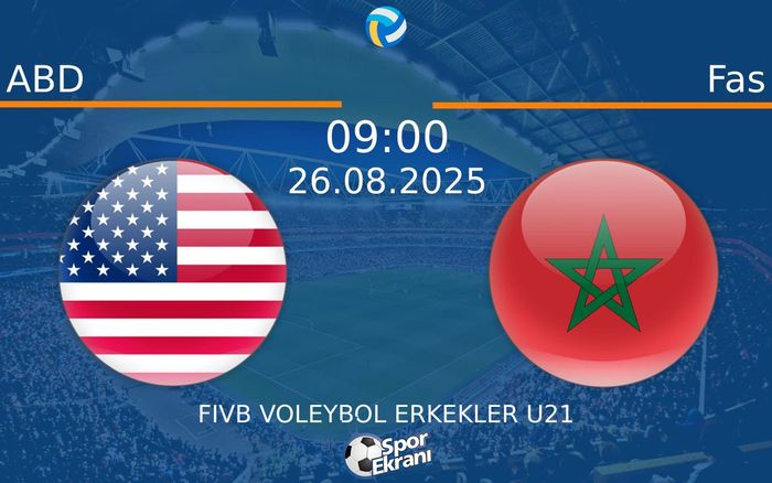 26 Ağustos 2025 ABD vs Fas maçı Hangi Kanalda Saat Kaçta Yayınlanacak? 26 Ağustos 2025 ABD vs Fas maçı Hangi Kanalda Saat Kaçta Yayınlanacak?