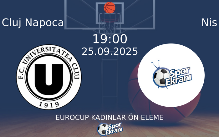 25 Eylül 2025 Cluj Napoca vs Nis maçı Hangi Kanalda Saat Kaçta Yayınlanacak? 25 Eylül 2025 Cluj Napoca vs Nis maçı Hangi Kanalda Saat Kaçta Yayınlanacak?