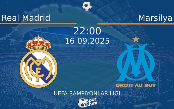 16 Eylül 2025 Real Madrid vs Marsilya maçı Hangi Kanalda Saat Kaçta Yayınlanacak? 16 Eylül 2025 Real Madrid vs Marsilya maçı Hangi Kanalda Saat Kaçta Yayınlanacak?
