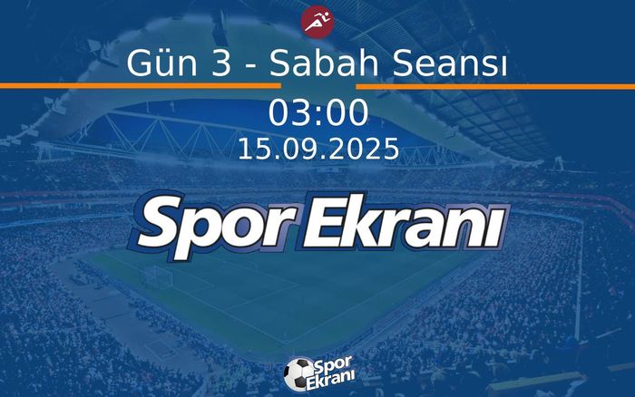 15 Eylül 2025 iAAF Dünya Atletizm Şampiyonasi - Gün 3 - Sabah Seansı Hangi Kanalda Saat Kaçta Yayınlanacak? 15 Eylül 2025 iAAF Dünya Atletizm Şampiyonasi - Gün 3 - Sabah Seansı Hangi Kanalda Saat Kaçta Yayınlanacak?
