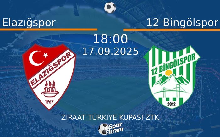 17 Eylül 2025 Elazığspor vs 12 Bingölspor maçı Hangi Kanalda Saat Kaçta Yayınlanacak? 17 Eylül 2025 Elazığspor vs 12 Bingölspor maçı Hangi Kanalda Saat Kaçta Yayınlanacak?