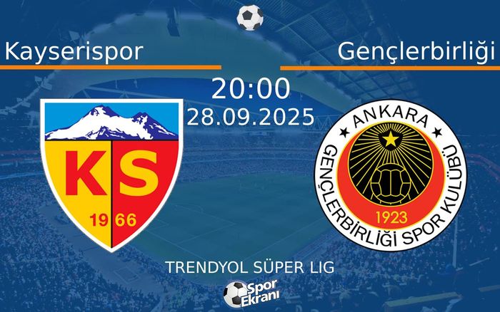 28 Eylül 2025 Kayserispor vs Gençlerbirliği maçı Hangi Kanalda Saat Kaçta Yayınlanacak? 28 Eylül 2025 Kayserispor vs Gençlerbirliği maçı Hangi Kanalda Saat Kaçta Yayınlanacak?