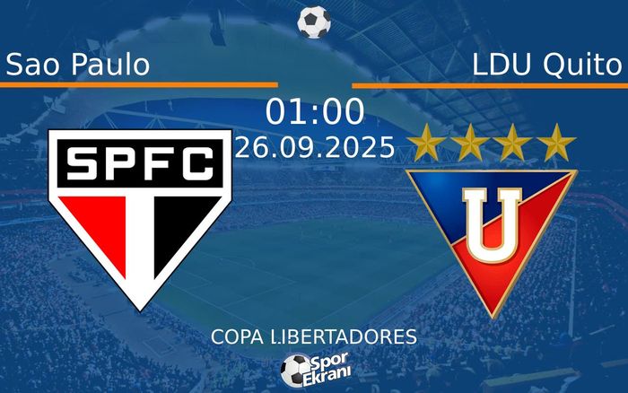 26 Eylül 2025 Sao Paulo vs LDU Quito maçı Hangi Kanalda Saat Kaçta Yayınlanacak? 26 Eylül 2025 Sao Paulo vs LDU Quito maçı Hangi Kanalda Saat Kaçta Yayınlanacak?