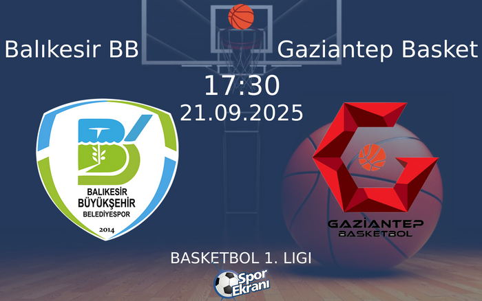 21 Eylül 2025 Balıkesir BB vs Gaziantep Basket maçı Hangi Kanalda Saat Kaçta Yayınlanacak?
