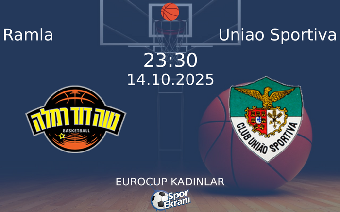 14 Ekim 2025 Ramla vs Uniao Sportiva maçı Hangi Kanalda Saat Kaçta Yayınlanacak?