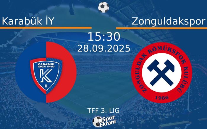 28 Eylül 2025 Karabük İY vs Zonguldakspor maçı Hangi Kanalda Saat Kaçta Yayınlanacak?