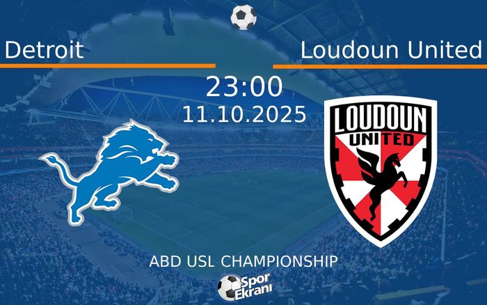 11 Ekim 2025 Detroit vs Loudoun United maçı Hangi Kanalda Saat Kaçta Yayınlanacak? 11 Ekim 2025 Detroit vs Loudoun United maçı Hangi Kanalda Saat Kaçta Yayınlanacak?