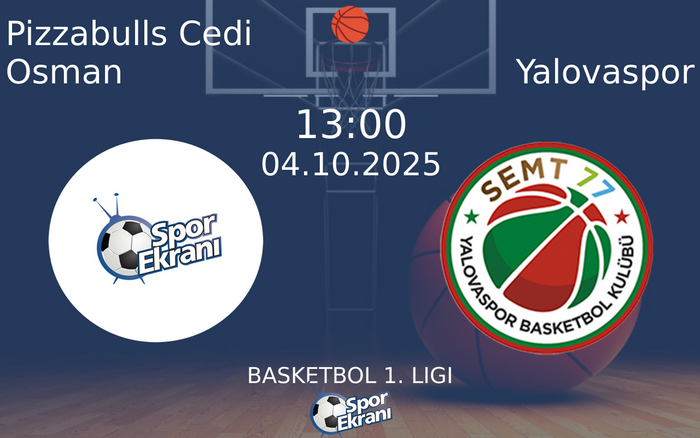 04 Ekim 2025 Pizzabulls Cedi Osman vs Yalovaspor maçı Hangi Kanalda Saat Kaçta Yayınlanacak?