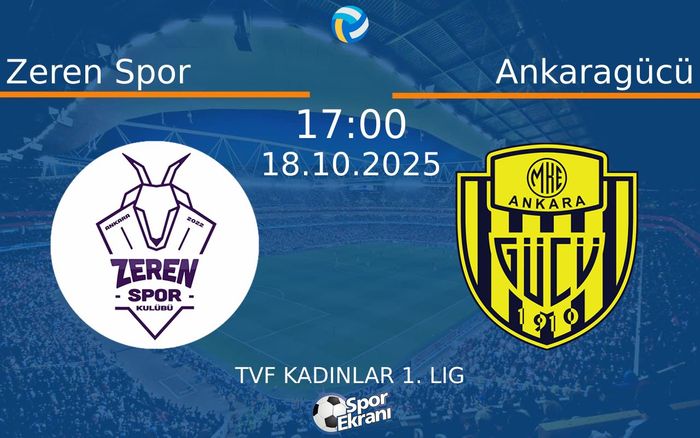 18 Ekim 2025 Zeren Spor vs Ankaragücü maçı Hangi Kanalda Saat Kaçta Yayınlanacak?