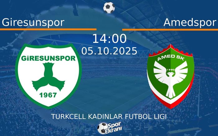 05 Ekim 2025 Giresunspor vs Amedspor maçı Hangi Kanalda Saat Kaçta Yayınlanacak?