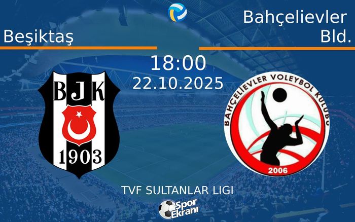 22 Ekim 2025 Beşiktaş vs Bahçelievler Bld. maçı Hangi Kanalda Saat Kaçta Yayınlanacak?