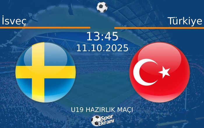 11 Ekim 2025 İsveç vs Türkiye maçı Hangi Kanalda Saat Kaçta Yayınlanacak? 11 Ekim 2025 İsveç vs Türkiye maçı Hangi Kanalda Saat Kaçta Yayınlanacak?