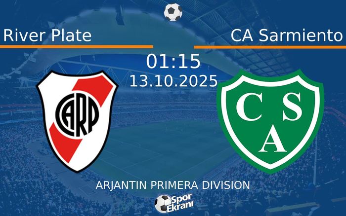 13 Ekim 2025 River Plate vs CA Sarmiento maçı Hangi Kanalda Saat Kaçta Yayınlanacak? 13 Ekim 2025 River Plate vs CA Sarmiento maçı Hangi Kanalda Saat Kaçta Yayınlanacak?