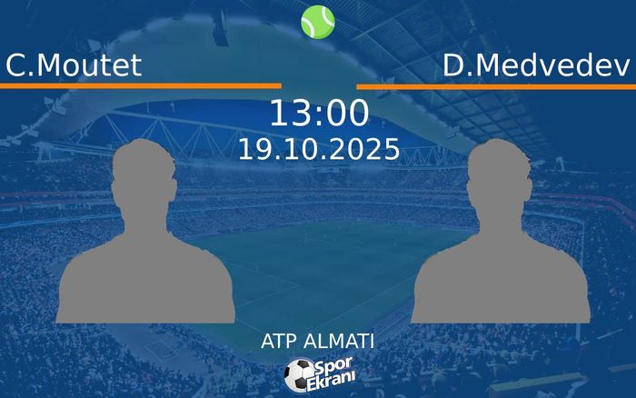 19 Ekim 2025 C.Moutet vs D.Medvedev maçı Hangi Kanalda Saat Kaçta Yayınlanacak? 19 Ekim 2025 C.Moutet vs D.Medvedev maçı Hangi Kanalda Saat Kaçta Yayınlanacak?