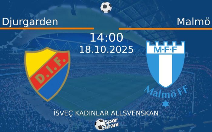 18 Ekim 2025 Djurgarden vs Malmö maçı Hangi Kanalda Saat Kaçta Yayınlanacak?