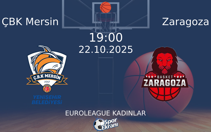 22 Ekim 2025 ÇBK Mersin vs Zaragoza maçı Hangi Kanalda Saat Kaçta Yayınlanacak? 22 Ekim 2025 ÇBK Mersin vs Zaragoza maçı Hangi Kanalda Saat Kaçta Yayınlanacak?
