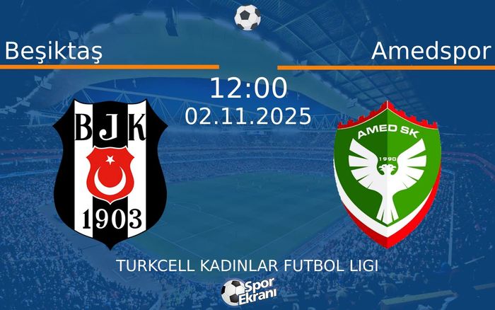 02 Kasım 2025 Beşiktaş vs Amedspor maçı Hangi Kanalda Saat Kaçta Yayınlanacak? 02 Kasım 2025 Beşiktaş vs Amedspor maçı Hangi Kanalda Saat Kaçta Yayınlanacak?