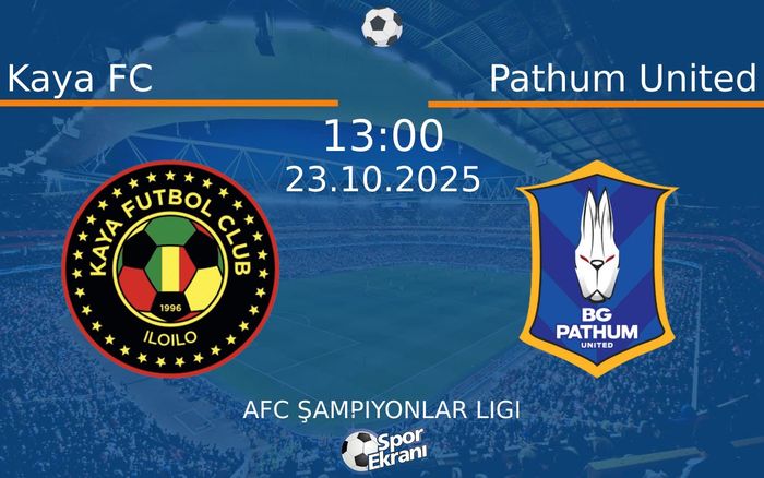 23 Ekim 2025 Kaya FC vs Pathum United maçı Hangi Kanalda Saat Kaçta Yayınlanacak?