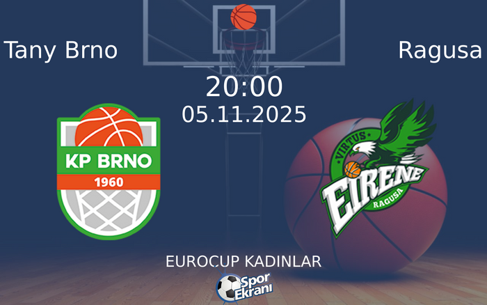 05 Kasım 2025 Tany Brno vs Ragusa maçı Hangi Kanalda Saat Kaçta Yayınlanacak?