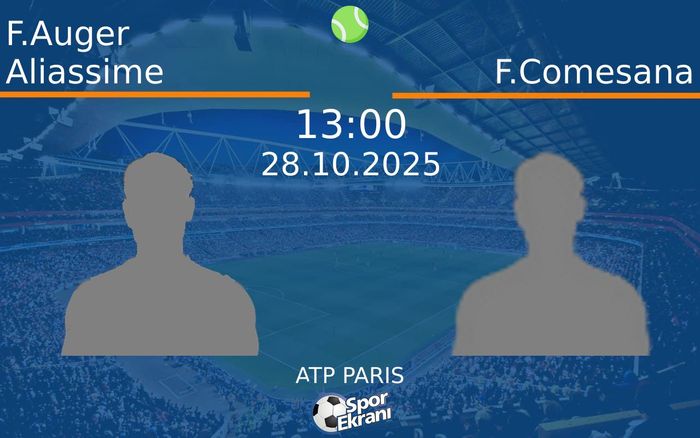 28 Ekim 2025 F.Auger Aliassime vs F.Comesana maçı Hangi Kanalda Saat Kaçta Yayınlanacak?