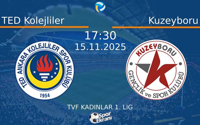 15 Kasım 2025 TED Kolejliler vs Kuzeyboru maçı Hangi Kanalda Saat Kaçta Yayınlanacak? 15 Kasım 2025 TED Kolejliler vs Kuzeyboru maçı Hangi Kanalda Saat Kaçta Yayınlanacak?