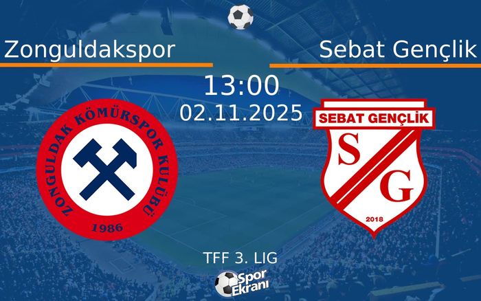 02 Kasım 2025 Zonguldakspor vs Sebat Gençlik maçı Hangi Kanalda Saat Kaçta Yayınlanacak? 02 Kasım 2025 Zonguldakspor vs Sebat Gençlik maçı Hangi Kanalda Saat Kaçta Yayınlanacak?