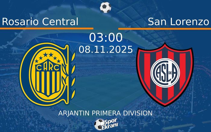 08 Kasım 2025 Rosario Central vs San Lorenzo maçı Hangi Kanalda Saat Kaçta Yayınlanacak? 08 Kasım 2025 Rosario Central vs San Lorenzo maçı Hangi Kanalda Saat Kaçta Yayınlanacak?
