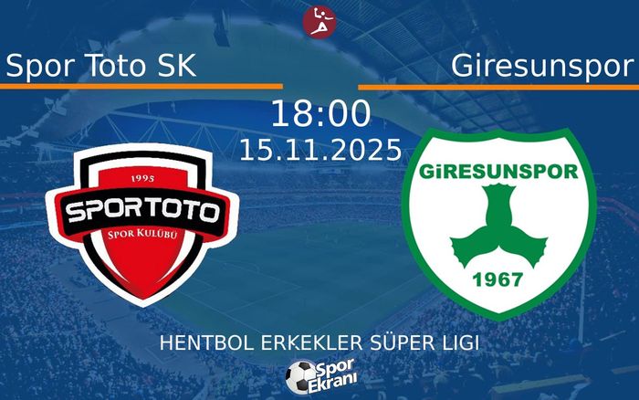 15 Kasım 2025 Spor Toto SK vs Giresunspor maçı Hangi Kanalda Saat Kaçta Yayınlanacak? 15 Kasım 2025 Spor Toto SK vs Giresunspor maçı Hangi Kanalda Saat Kaçta Yayınlanacak?