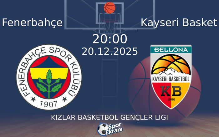 20 Aralık 2025 Fenerbahçe vs Kayseri Basket maçı Hangi Kanalda Saat Kaçta Yayınlanacak?