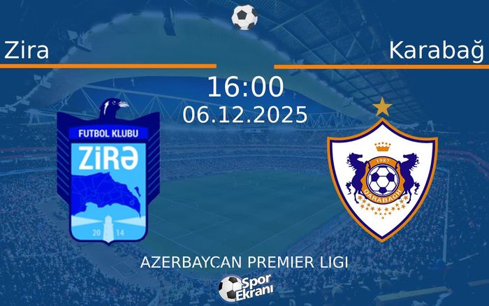 06 Aralık 2025 Zira vs Karabağ maçı Hangi Kanalda Saat Kaçta Yayınlanacak?