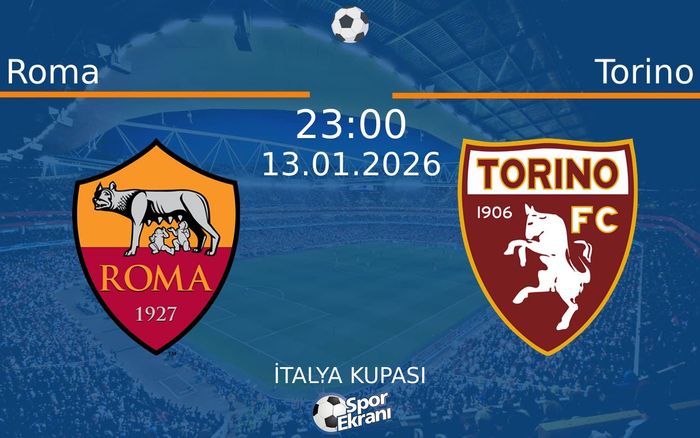 13 Ocak 2026 Roma vs Torino maçı Hangi Kanalda Saat Kaçta Yayınlanacak?