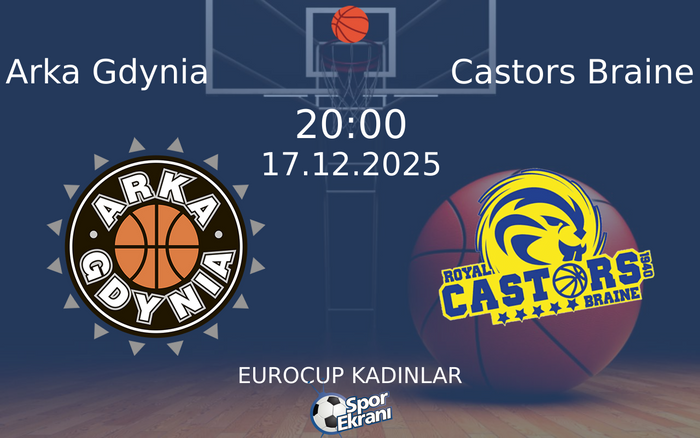 17 Aralık 2025 Arka Gdynia vs Castors Braine maçı Hangi Kanalda Saat Kaçta Yayınlanacak?