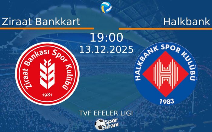 13 Aralık 2025 Ziraat Bankkart vs Halkbank maçı Hangi Kanalda Saat Kaçta Yayınlanacak? 13 Aralık 2025 Ziraat Bankkart vs Halkbank maçı Hangi Kanalda Saat Kaçta Yayınlanacak?