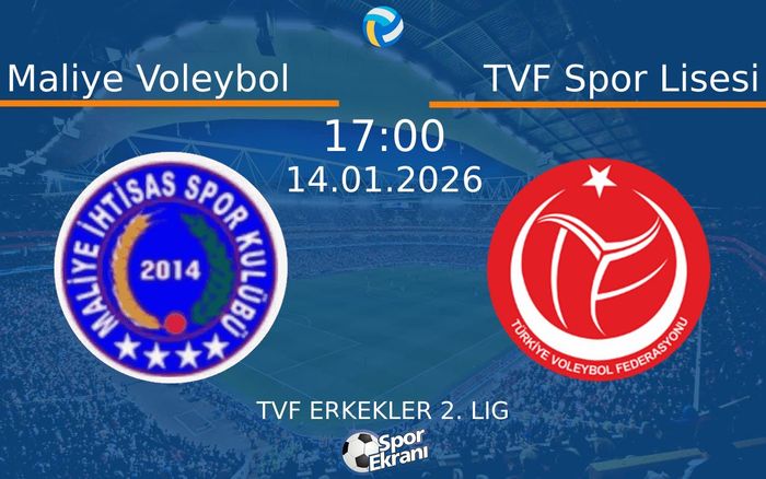14 Ocak 2026 Maliye Voleybol vs TVF Spor Lisesi maçı Hangi Kanalda Saat Kaçta Yayınlanacak?