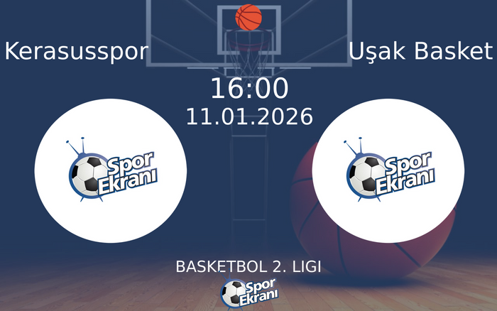11 Ocak 2026 Kerasusspor vs Uşak Basket maçı Hangi Kanalda Saat Kaçta Yayınlanacak?