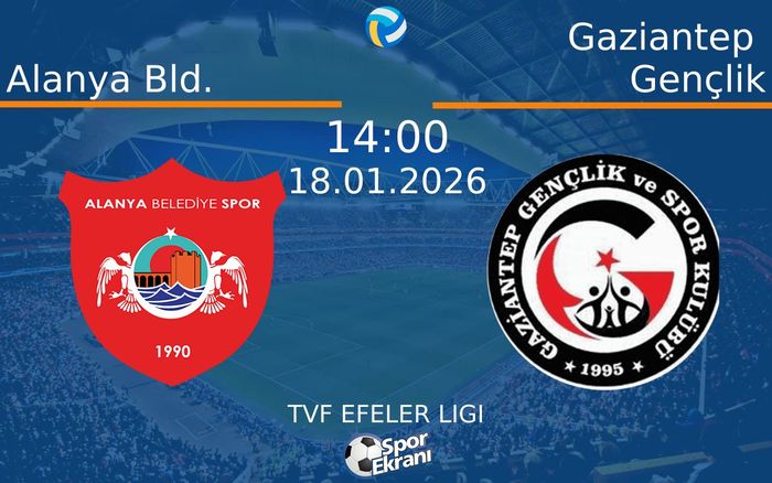 18 Ocak 2026 Alanya Bld. vs Gaziantep Gençlik maçı Hangi Kanalda Saat Kaçta Yayınlanacak?