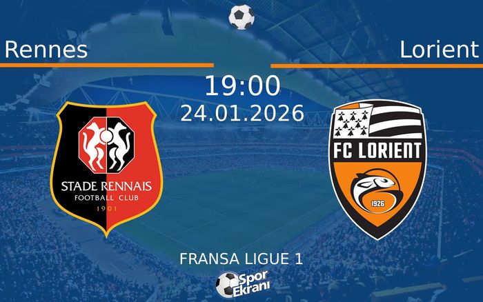 24 Ocak 2026 Rennes vs Lorient maçı Hangi Kanalda Saat Kaçta Yayınlanacak?