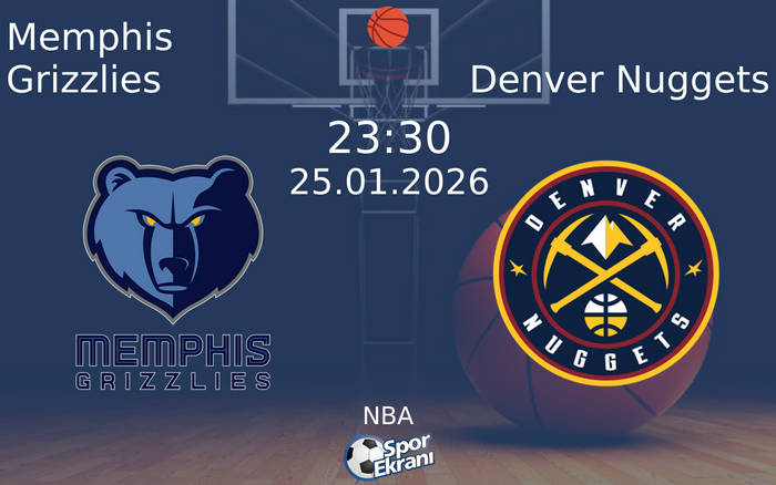 25 Ocak 2026 Memphis Grizzlies vs Denver Nuggets maçı Hangi Kanalda Saat Kaçta Yayınlanacak?