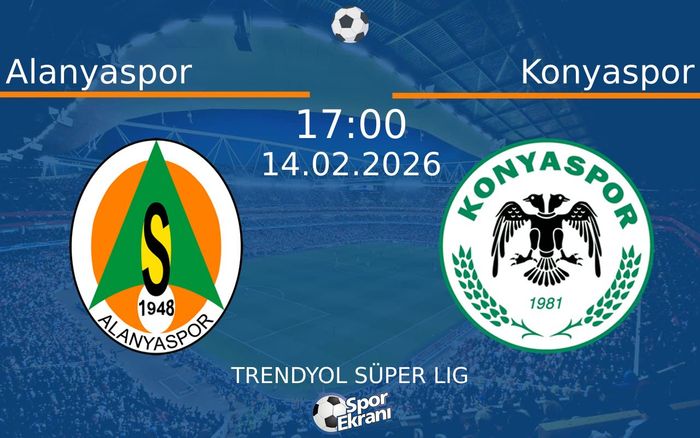 14 Şubat 2026 Alanyaspor vs Konyaspor maçı Hangi Kanalda Saat Kaçta Yayınlanacak?