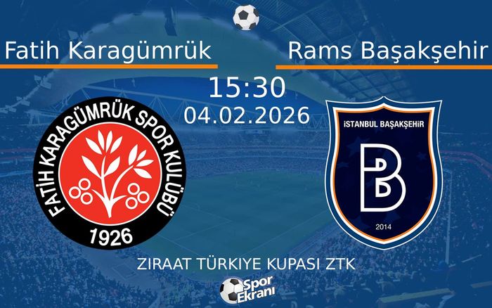 04 Şubat 2026 Fatih Karagümrük vs Rams Başakşehir maçı Hangi Kanalda Saat Kaçta Yayınlanacak?