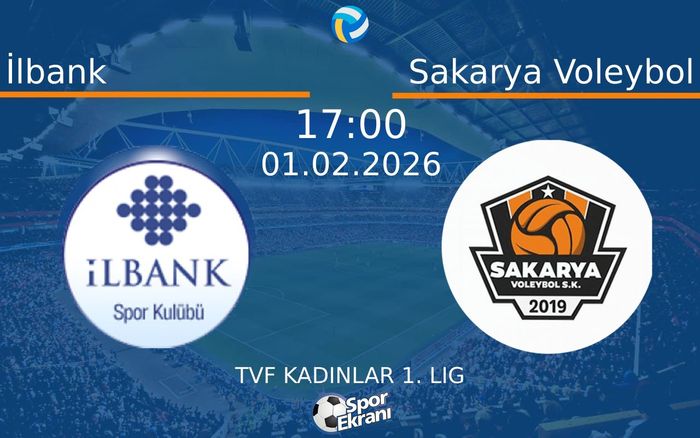 01 Şubat 2026 İlbank vs Sakarya Voleybol maçı Hangi Kanalda Saat Kaçta Yayınlanacak? 01 Şubat 2026 İlbank vs Sakarya Voleybol maçı Hangi Kanalda Saat Kaçta Yayınlanacak?