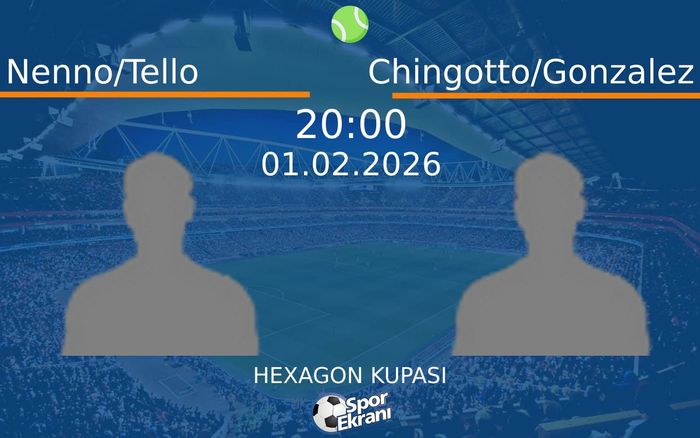 01 Şubat 2026 Nenno/Tello vs Chingotto/Gonzalez maçı Hangi Kanalda Saat Kaçta Yayınlanacak? 01 Şubat 2026 Nenno/Tello vs Chingotto/Gonzalez maçı Hangi Kanalda Saat Kaçta Yayınlanacak?