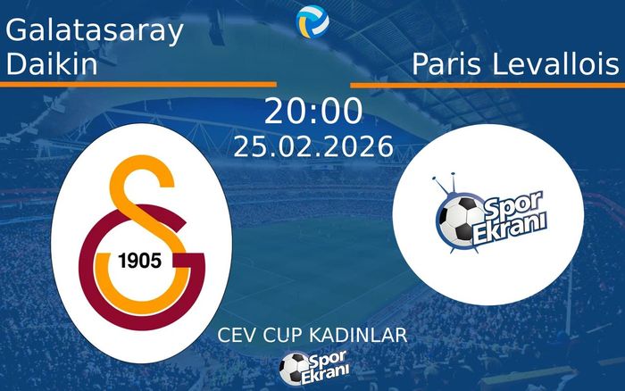 25 Şubat 2026 Galatasaray Daikin vs Paris Levallois maçı Hangi Kanalda Saat Kaçta Yayınlanacak? 25 Şubat 2026 Galatasaray Daikin vs Paris Levallois maçı Hangi Kanalda Saat Kaçta Yayınlanacak?