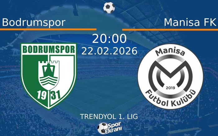 22 Şubat 2026 Bodrumspor vs Manisa FK maçı Hangi Kanalda Saat Kaçta Yayınlanacak? 22 Şubat 2026 Bodrumspor vs Manisa FK maçı Hangi Kanalda Saat Kaçta Yayınlanacak?