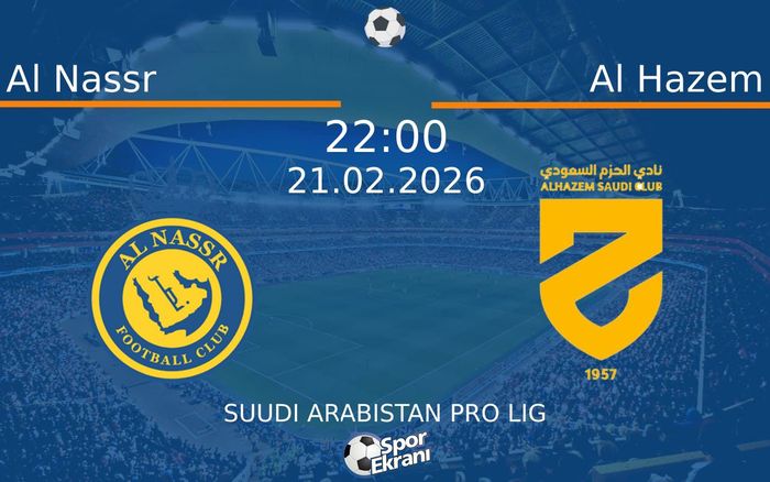 21 Şubat 2026 Al Nassr vs Al Hazem maçı Hangi Kanalda Saat Kaçta Yayınlanacak? 21 Şubat 2026 Al Nassr vs Al Hazem maçı Hangi Kanalda Saat Kaçta Yayınlanacak?